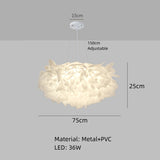 Romantic White Flower LED Ceiling Lights Bedroom Restaurant Living Room Lamp Remote Control Dimming Home Decor Hanglamp PVC