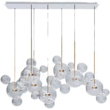 Nordic Mickey Chandelier Bubble Ball Led Pendant Lights Creative Personality Restaurant Kitchen Glass Ball Bar Indoor Lighting