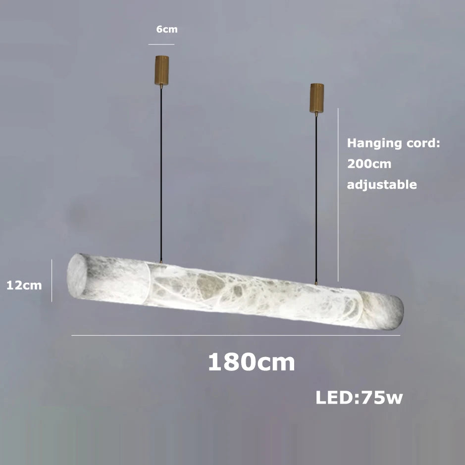 2026 New Trend Marble Collection LED DIY Hanging Lamps Chandelier Lighting Fixtures Lustre Suspension Luminaire Lampen For Foyer