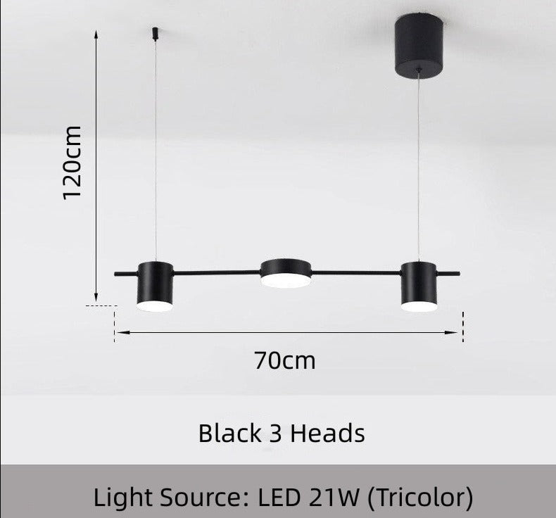 Modern Minimalist Pendant Light Strips Hanging Lamp Luxury Chandelier Lighting Fixture for Bar Dining Room Table Study