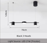 Modern Minimalist Pendant Light Strips Hanging Lamp Luxury Chandelier Lighting Fixture for Bar Dining Room Table Study