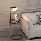 Medieval edge floor lamp sofa next to solid wood simple bedroom bedside storage coffee table atmosphere