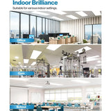 24 Pack 2x4 LED Flat Panel Light Drop Ceiling Office Fixture, 7700 LM, Selectable Features, 40W/50W/60W, 4000K/5000K/6000K,