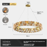 Modern Glass Design Creative Chandelier - Luxury Suspension Light for Living Room