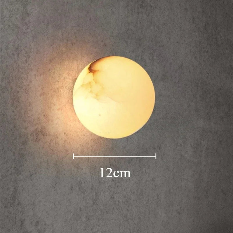 Modern LED Natural Stone Wall Light for Living Room Bedroom Dining Home Decoration Wall Lamp Study Art Designer Retro Wall Scone