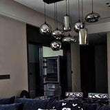 Modern LED Glass Ball Pendant Lamp for Living Room Bedroom Dining Kitchen - Indoor Hanging Chandelier Home Decor Light