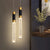 Kitchen Light Fixtures Ceiling Dimmable LED Modern Pendant Light with Crystal Pendant Lighting for Island Bedroom Dining Room