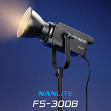 FS-300B 300W Bi-Color LED Video Light - 2700K-6500K Studio Spotlight