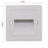 Outdoor Led Stair&Step Light 3W Waterproof Recessed Wall Corner Lamp For Home Landscape Pathway Stairway Garden Yard Footlight