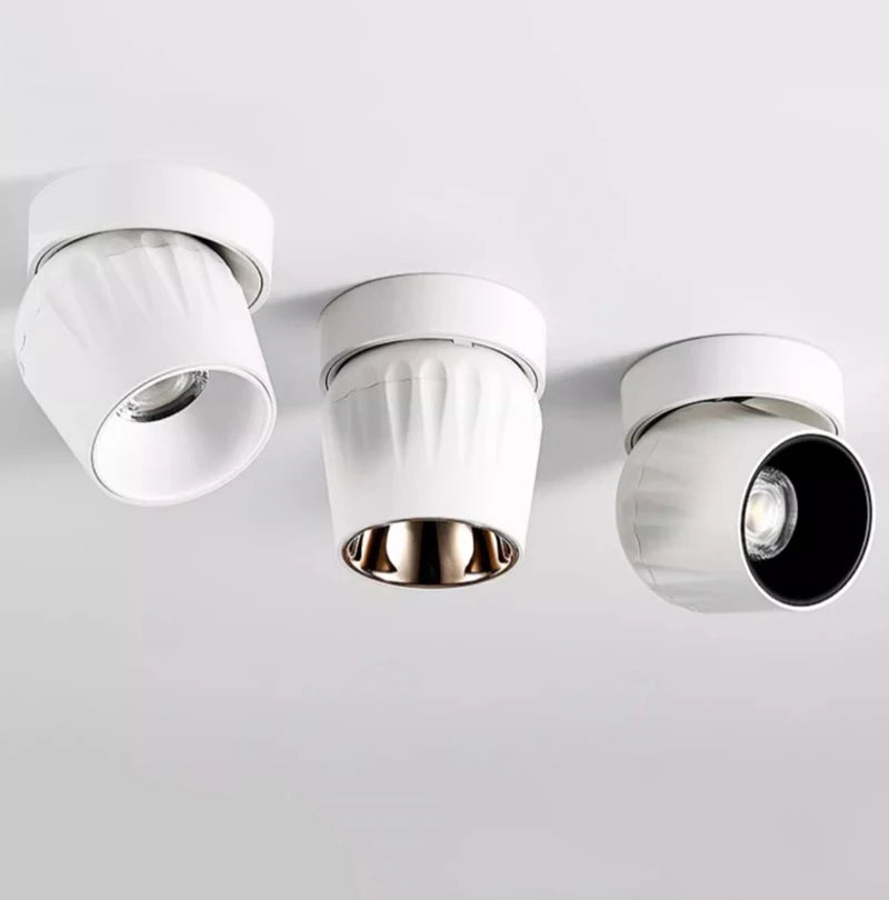 LED Downlight Ceiling Spot Light Indoor Lighting 10W 12W 15W Dimmable Surface Mounted Ceiling Lamps Kitchen Living Room Bathroom