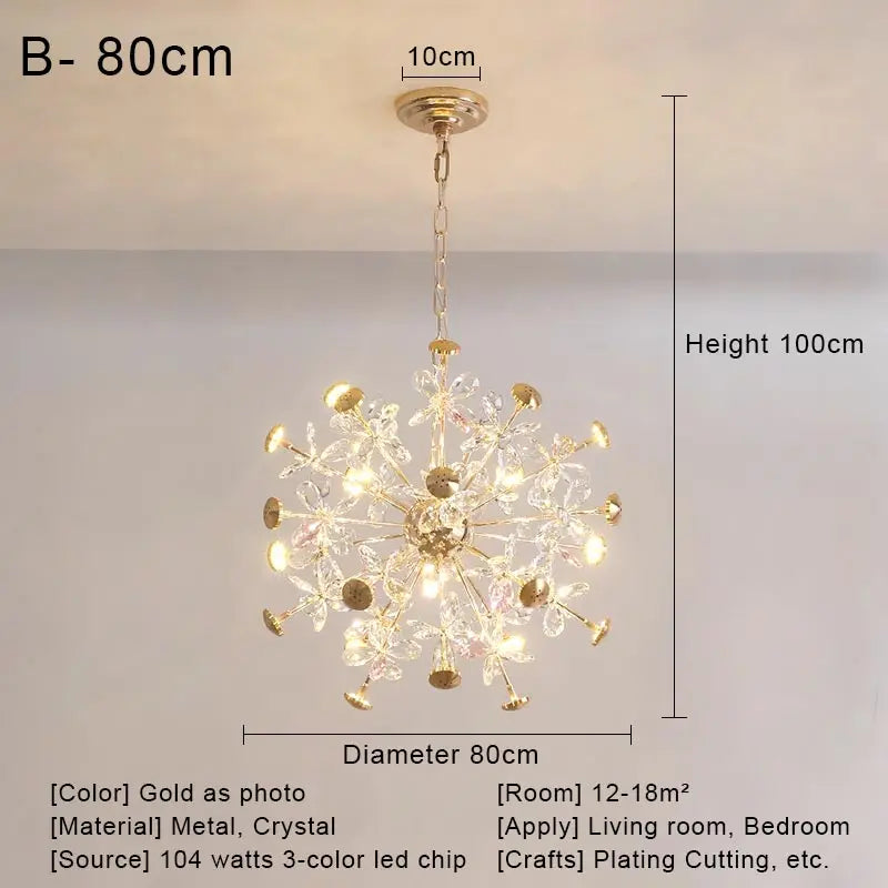Nordic Crystal Led Ceiling Pendant Lamp Modern Clear Crystal G9 LED Lamp for Dining Room Bedroom House Decor Suspension Lamp