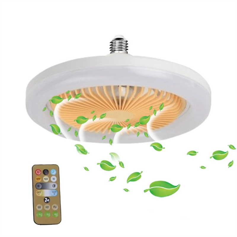 30W Ceiling Fan With Integrated Lights E27 Remote Ceiling Lighting Bedroom Living Room Switch Control Home Lamp