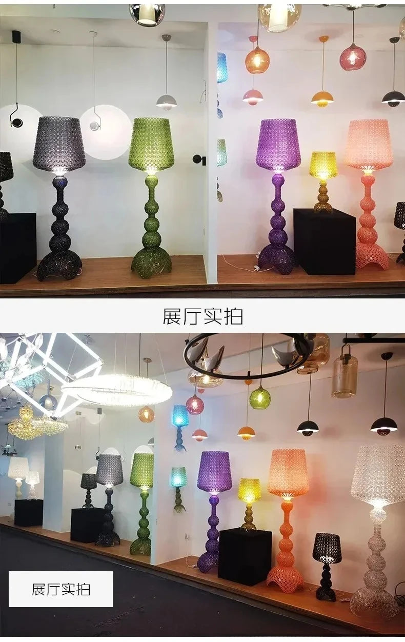 Italian Kartell living room floor lamp designer,artistic decoration,hollowed out internet famous ornament,ins style bedroom lamp