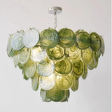 French Glass Chandelier Simple Crystal Pendant Light for Living Room Bedroom Dining Room Home Decor Indoor Lighting Hanging Lamp