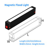 Modern 18W Magnetic COB Linear Floodlight - Smart CCT Dimmable Recessed Ceiling Rail Fixture for Indoor Home & Office