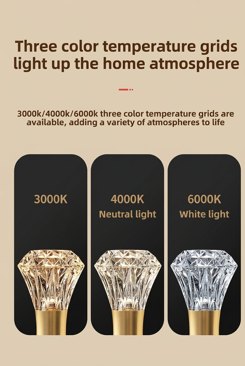 Acrylic Crystal Mini Pendant Light 2pcs - E27/E14 LED Fairy Lamp for Bedroom & Kitchen, Warm White/Cold White, 110V-220V