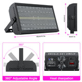4-Pack 200W LED RGBW Strobe Lights (48+8 Segment, DMX512) - High-Output Stage Wash Uplight Fixtures for DJ, Disco, Wedding, Bar & KTV