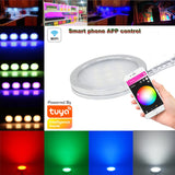 WIFI APP+IR Remote Control RGB/CCT LED Under Cabinet Lighting Dimming Kitchen Counter Furniture Lighting Kit For Decoration