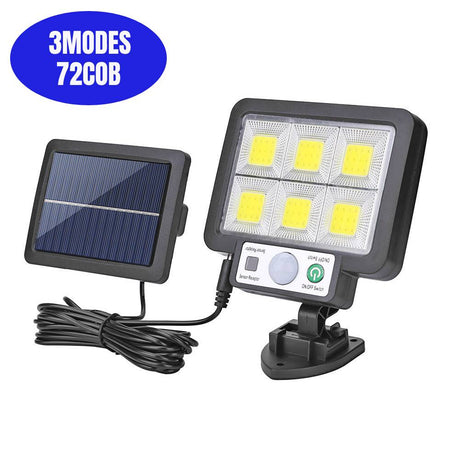 106/318LED Super Bright Outdoor Solar Lamp Waterproof 3 Modes Motion Sensor Human Induction Solar Garden Light Yard Garage Light