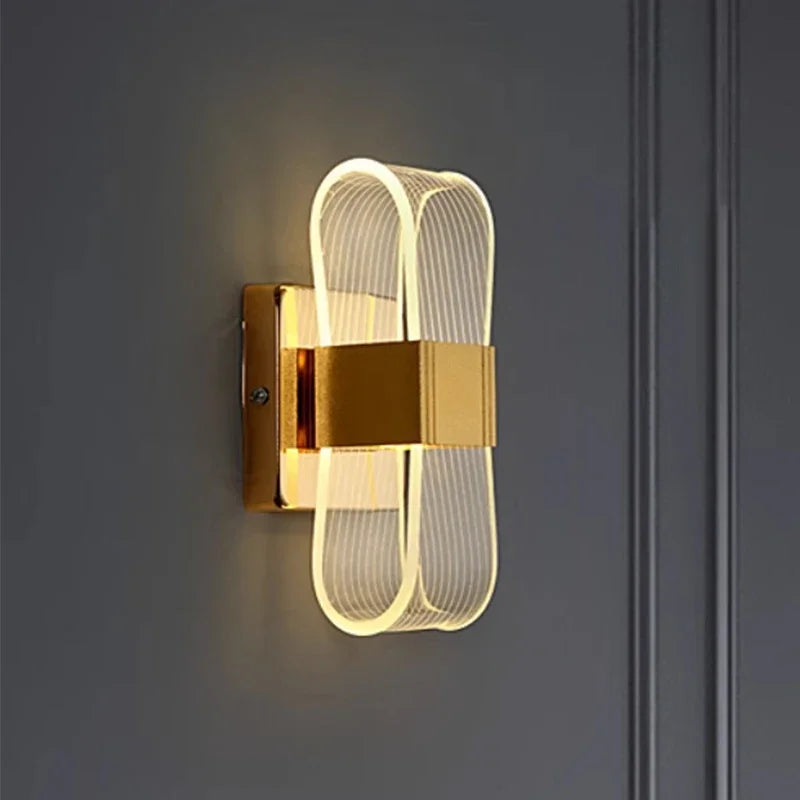 Nordic Luxury LED Wall Lamp - Modern Aluminum Bedside & Decorative Light