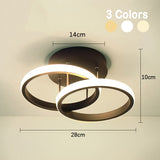Household LED Chandelier Three Colors Lamp Modern Style Ceiling Lamp Bedroom Light Surface Installation 220v Dining Room Lamp