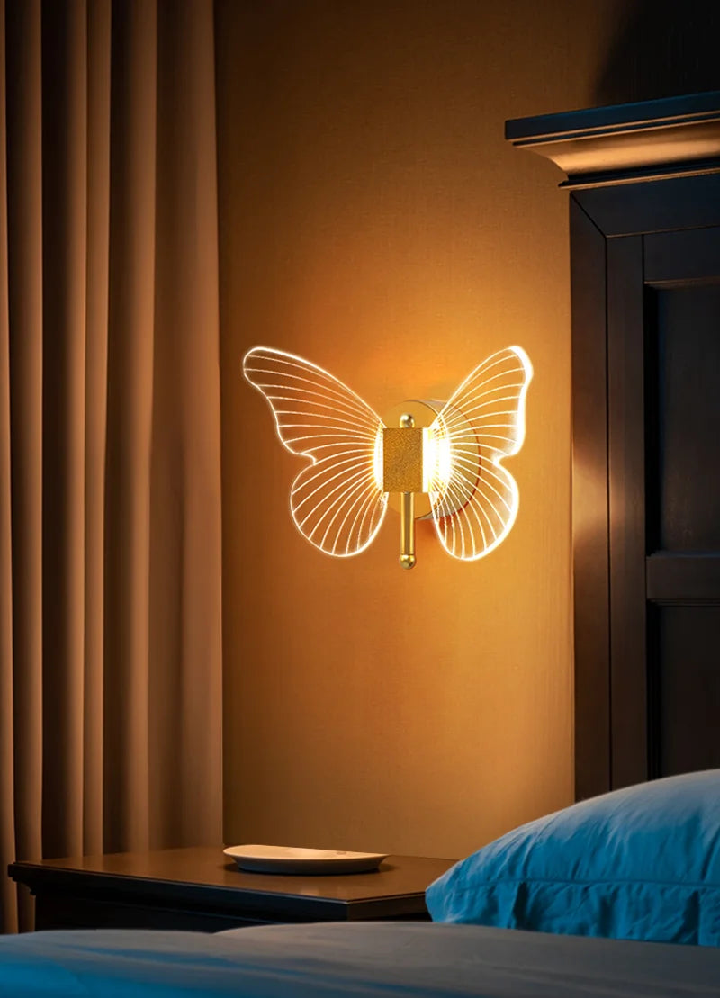 LED Pendant Light Fixture Butterfly Hanging Lamps For Ceiling Kitchen Bedside Living Room Decor Pendant Lamp
