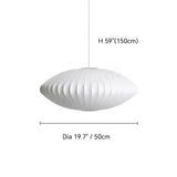 Wabi-sabi Silk LED Pendant Lamp Denmark Designer Hanging Light Living Room Hotel Restaurant Factory Direct High-End Home Decor