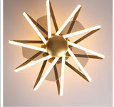 LED ceiling fan with Lights remote control home decor ventilator lamp Living room Bedrpoom DC ceiling fan lamp