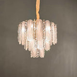 Luxury Large Crystal Chandelier High Ceiling Vila Living Room Rose Gold Crystal Pendant Lights Chandeliers Vintage Lighting Lamp
