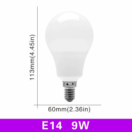 E27 E14 LED Bulb 20W 18W 15W 12W 9W 6W 3W Lampada LED Light AC 220V-240V Bombilla Spotlight Lighting Cold/Warm White Lamp