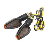 2PCS Universal 12V Flashing Turn Signals Motorcycle LED Lights Rear Blinker Indicator Tail Light For Cafe Racer Honda BMW Yamaha