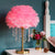 Nordic Feather Crystal Table Lamp Bedroom Ins Girl Warm Bedside Lamp Creative Luxury Romantic Feather Lamp