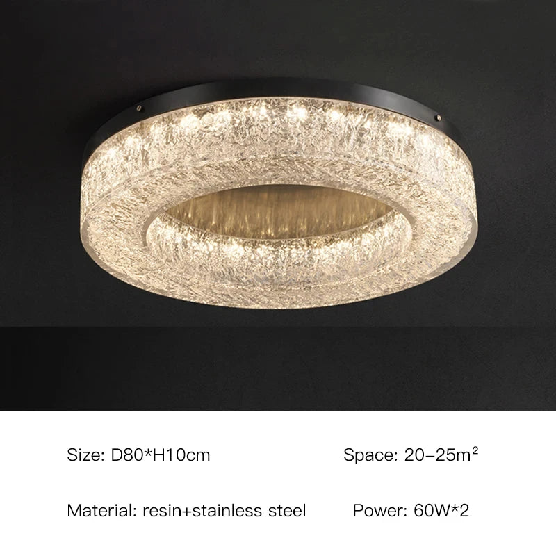 Modern Led Ceiling Lights Crystal Chandelier with Luxury Lamps for Living Dining Room Bedroom Hall Art Lighting Home Decoration