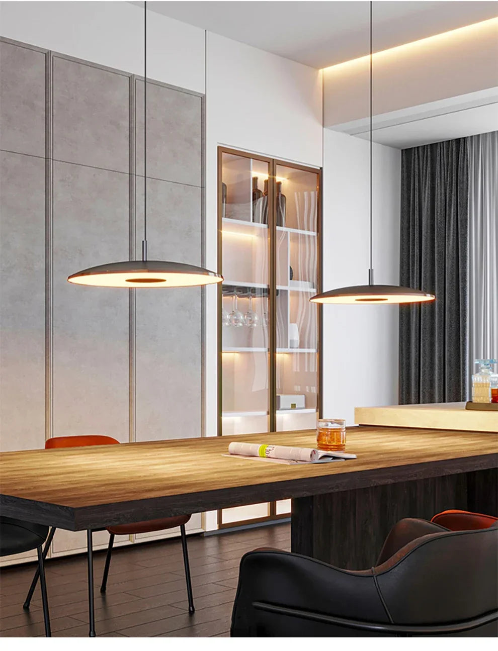 2026 Modern UFO Round Pendant Lamp Flying Saucer Pendant Lamp For Dining Room Bar Bedroom Bedside Simple Designer Art Lamp