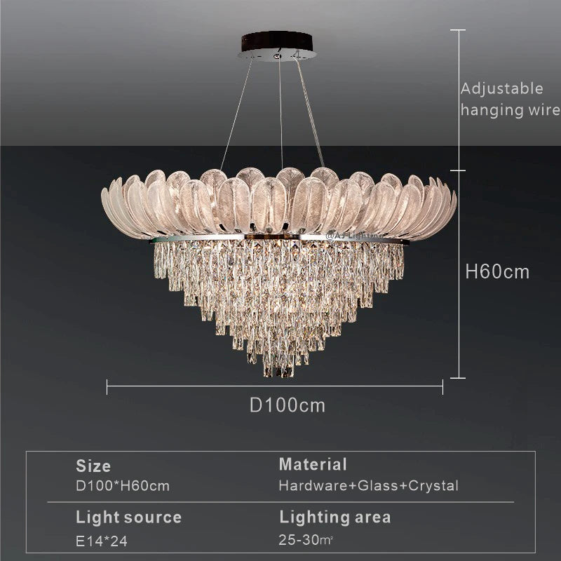 Ceiling Chandeliers Crystal Pendant Lamp Modern Design Luxury Lighting Fixtures Home Lustre Foyer Hanging Light home decoration