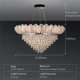 Ceiling Chandeliers Crystal Pendant Lamp Modern Design Luxury Lighting Fixtures Home Lustre Foyer Hanging Light home decoration