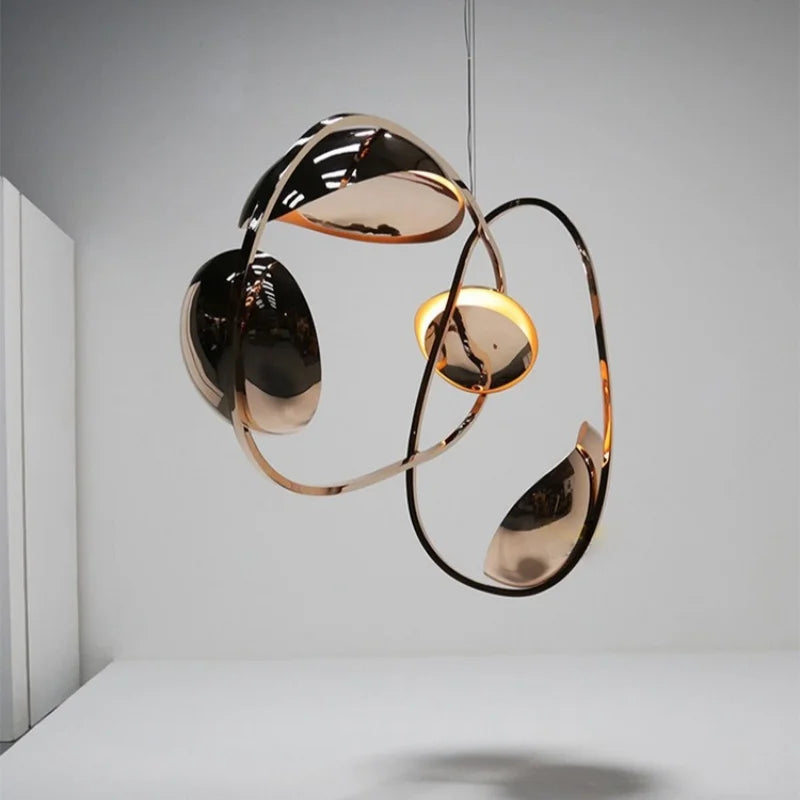 Designer Art Restaurant Pendant Lamp Nordic Bar Hotel Living Room High-end LED Chandelier Creative Home Alien Shaped Decor Light