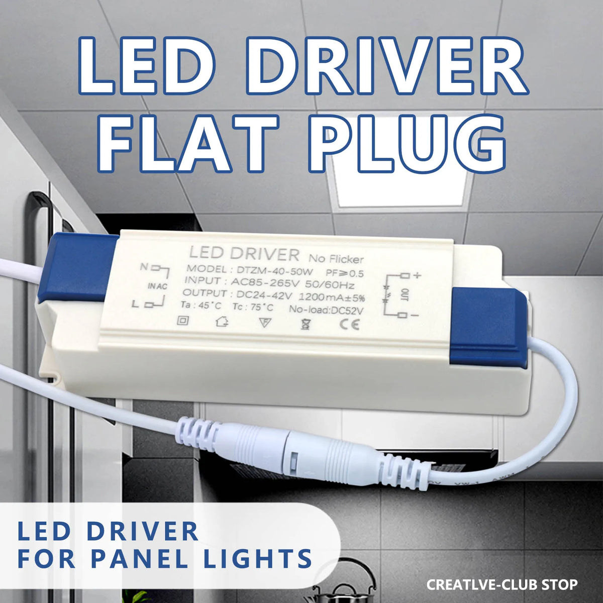 LED Driver 40-50W 1200mA AC 110V 220V to DC 24V 36V 42V Lighting Transformer Panel Light Ceilling Lamp Power Supply Adapter