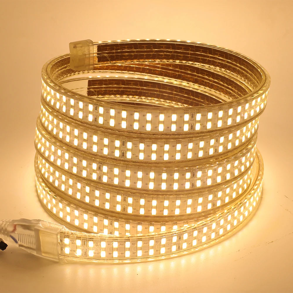 240leds/m SMD 5730 led strip 220v 110V flexible waterproof led tape 5630 1m 2m 5m 10m 20m 50m 100m + Power EU plug / US plug