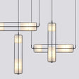Indoor Art Deco Chandelier White Glass Gold Black Metal For Hotel Hall Dining Room Kitchen Bar Hanging Lamp