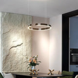 Modern Ring Pendant Lamp Remote Control Dimmable Warm White Eye Protection Led Chandelier Kitchen Island Dining Room