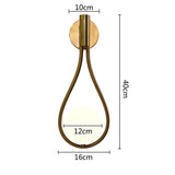 Glass ball brass pendant lighs Nordic bedroom bedside simple home decor Restaurant Bar hanging lamp