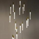 Nordic Staircase Chandelier Ceiling Lamp Minimalist Gold Or Black Living Room Kitchen Light Villa Designer Pendant Lights Lamps