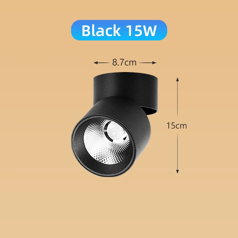 Led SpotLight 220V Spot light COB Ceiling Spots Lamp Led Downlight Foldable Fixture Track Light Indoor Lighting For Kitchen Home