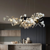 Chandeliers for Dining Room Decor Ceramics Led Lamp Lustre Nordic Ceiling Chandelier Kitchen Living Center Table Indoor Lighting