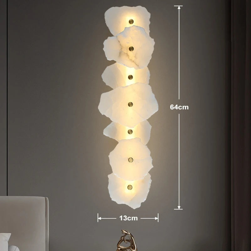 Modern Natural Marble LED Pendant Light - Luxury Stone Ceiling Chandelier Lamp Fixture for Dining Table, Living Room & Bathroom