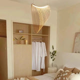 Modern Minimalist Wabi-Sabi Style Wooden Pendant Light Suitable Living Room Bedroom Dining Room Nordic Designer Decorative Lamp