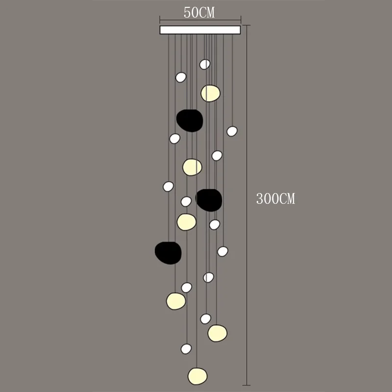 Modern Stair chandelier Pendant lights indoor lighting Ceiling lamp hanging light led Chandeliers for living room indoor lightin