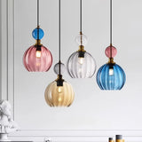 Modern stained glass chandelier Restaurant bar bedside creative bedroom personality model room Pendant lamp home decor Light