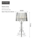 Transparent White Baroque Ghost Table Lamp Bedroom Bedside Simple Modern Creative Personality Indoor decorative desk lamp